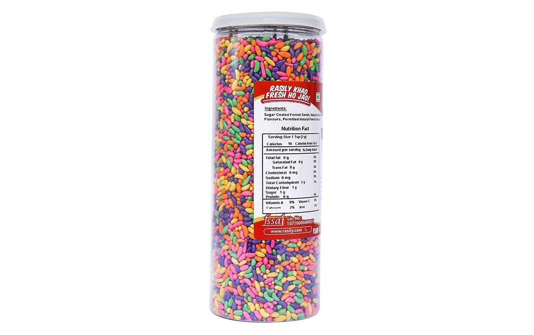 Rasily Tini Mini Mukhwas (Lucknowi Varyali Goli)   Plastic Jar  290 grams